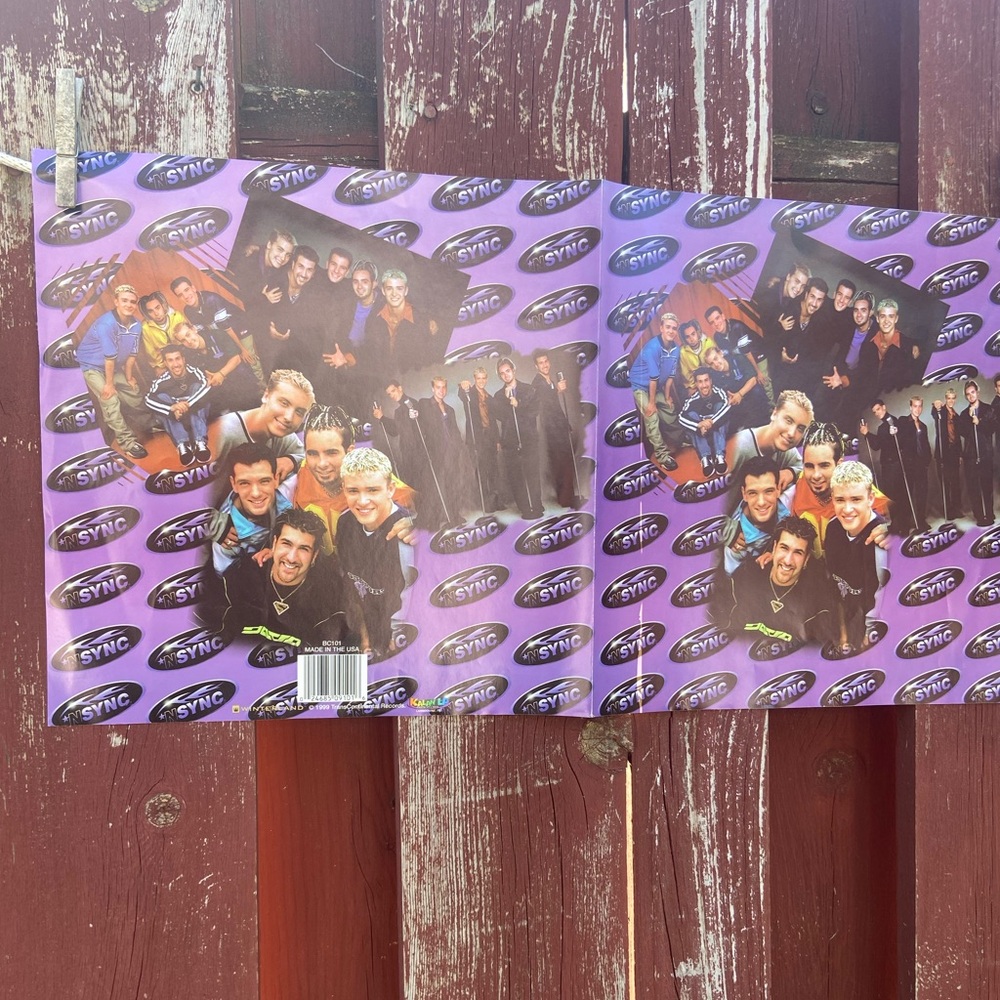 Purple NSYNC Textbook Cover 1999